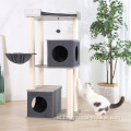 Sisal Cattree Condo Modern Grey Cat Furniture Post